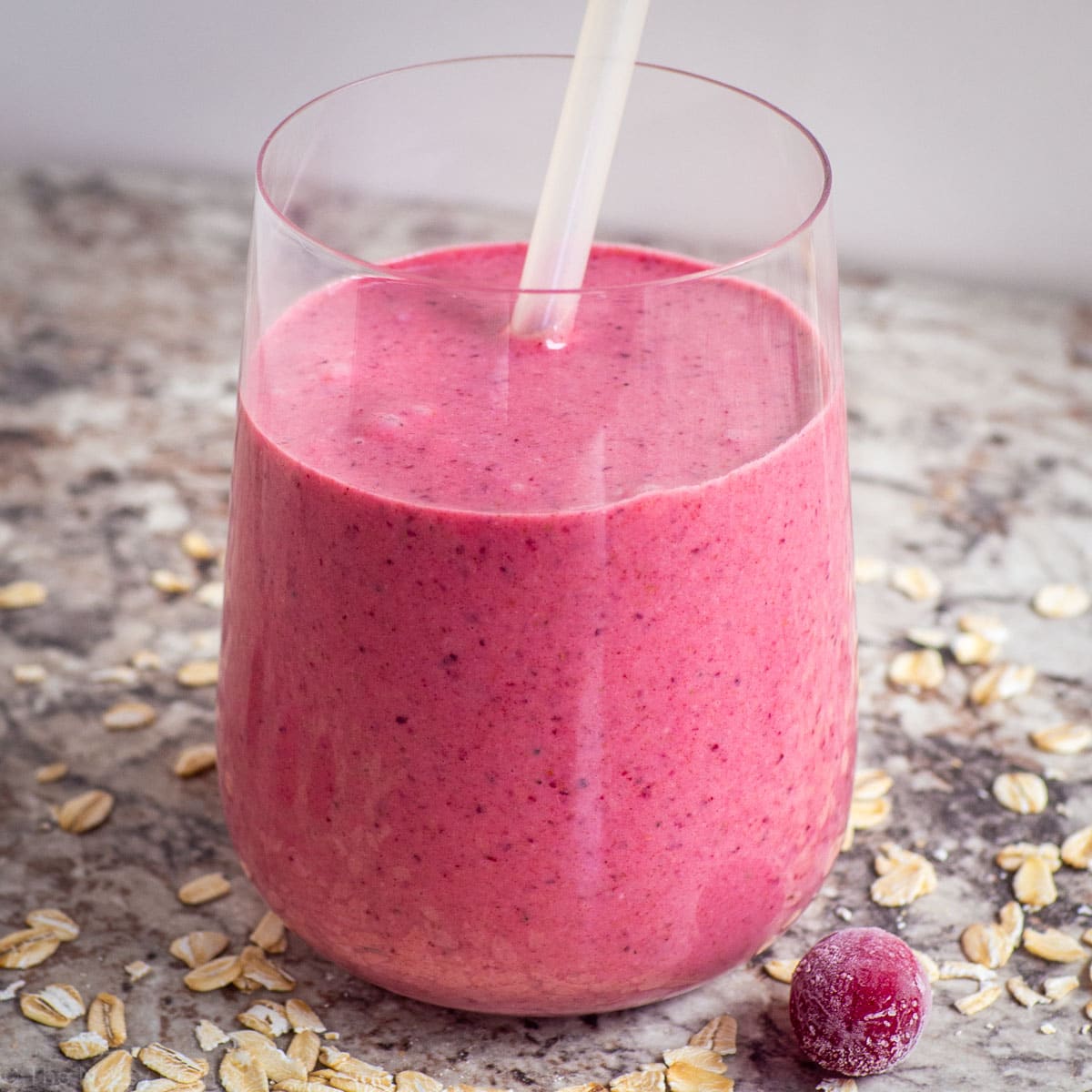 Cranberry Oat Smoothie (Or Bowl!) - The Nessy Kitchen