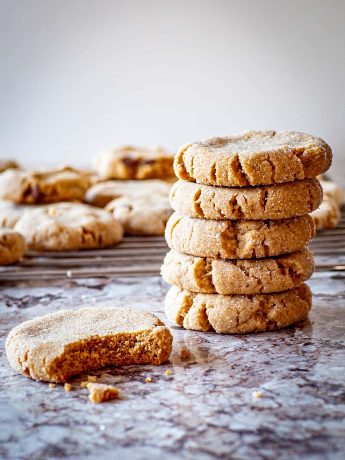 Oat Flour Peanut Butter Cookies The Nessy Kitchen