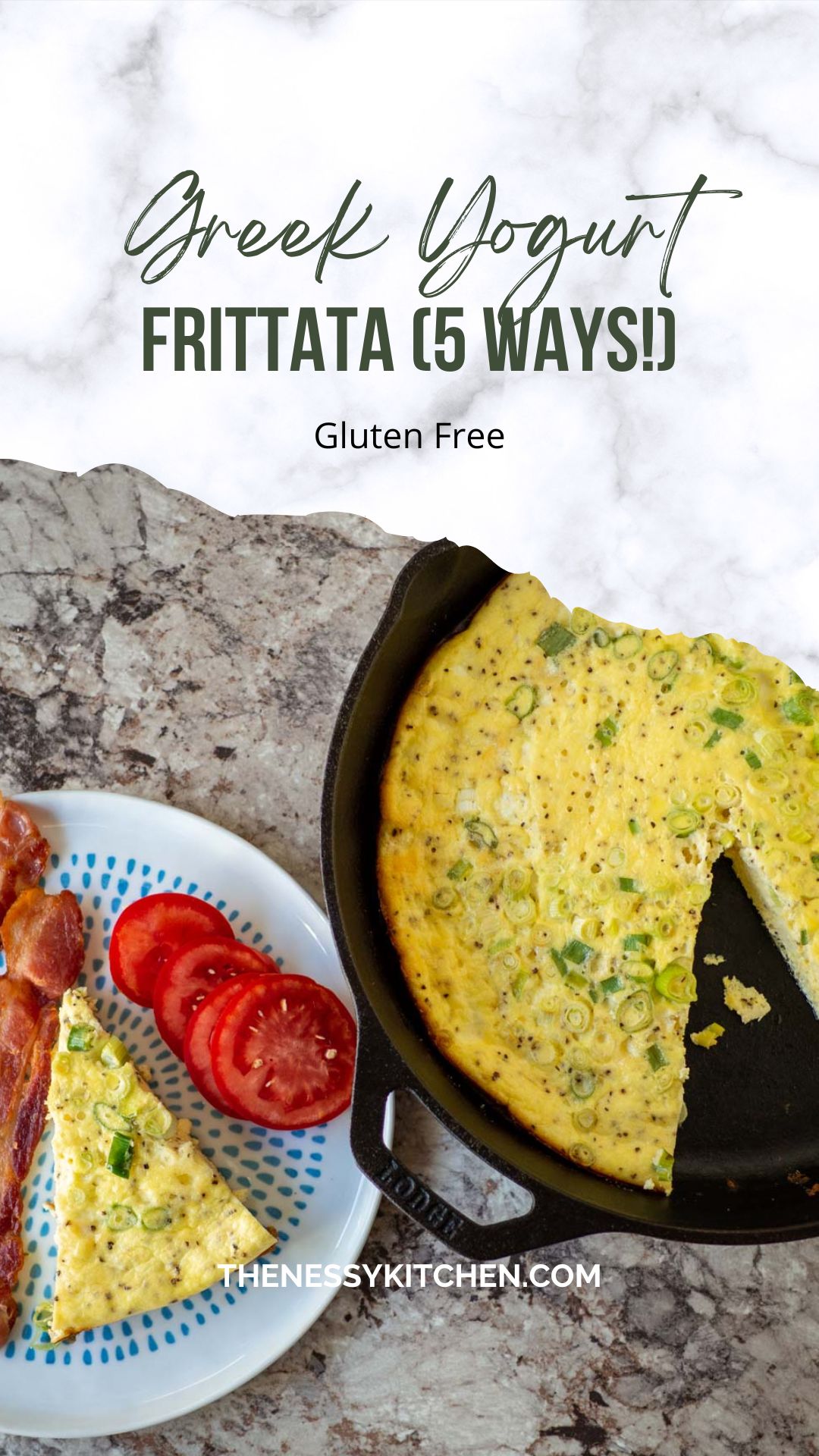 Greek Yogurt Frittata (5 Ways!) The Nessy Kitchen