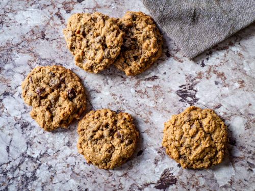 Oat Flour Oatmeal Cookies - The Nessy Kitchen