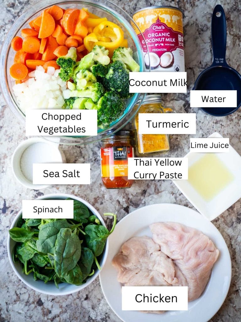 Crockpot Yellow Thai Chicken Curry The Nessy Kitchen