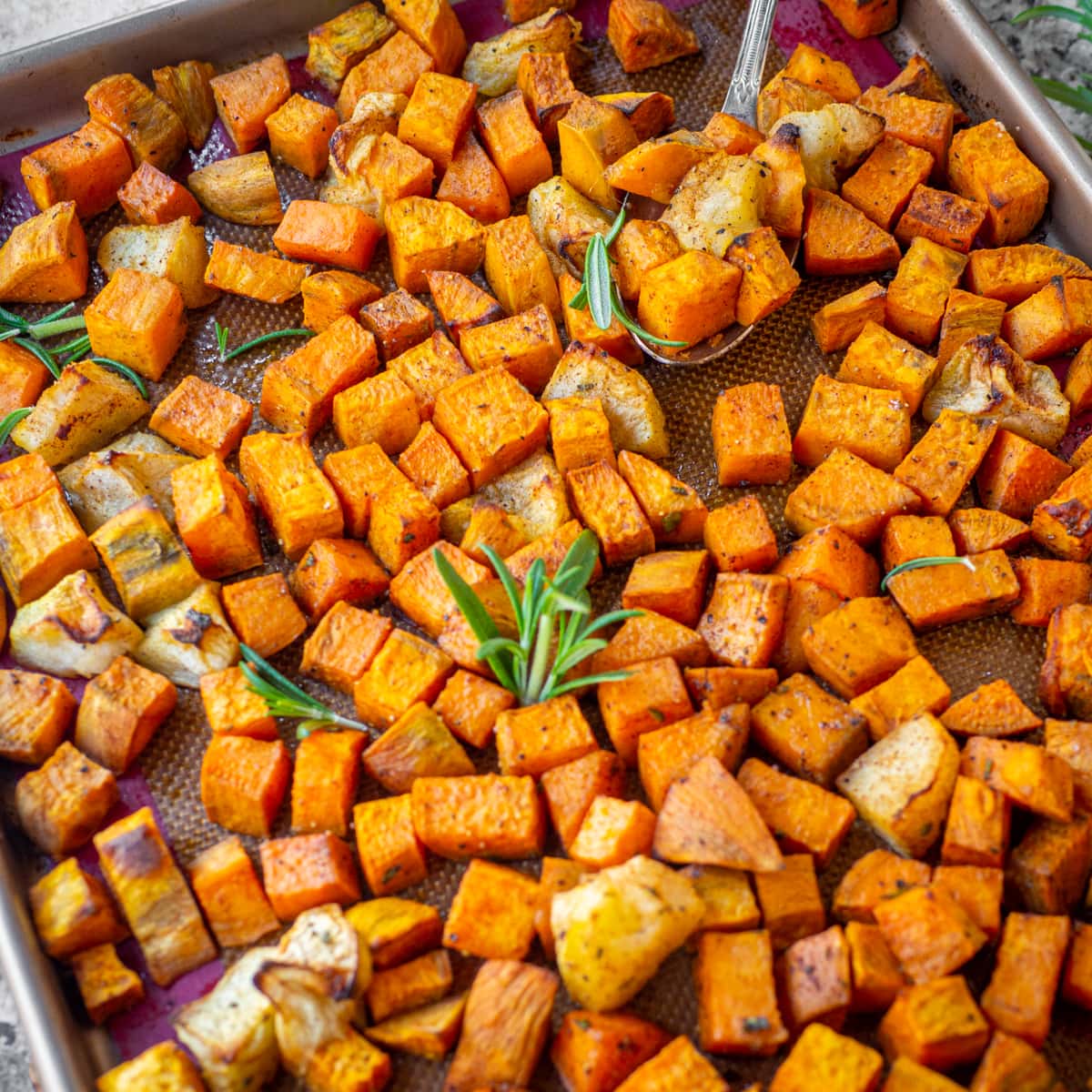 Apple Roasted Sweet Potatoes