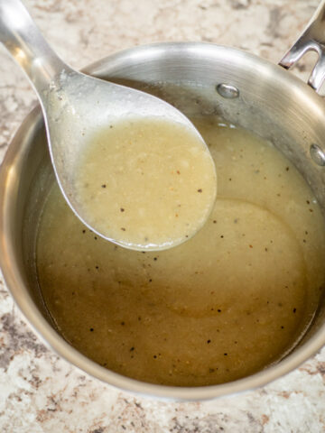 Cornstarch Gravy from Drippings - The Nessy Kitchen