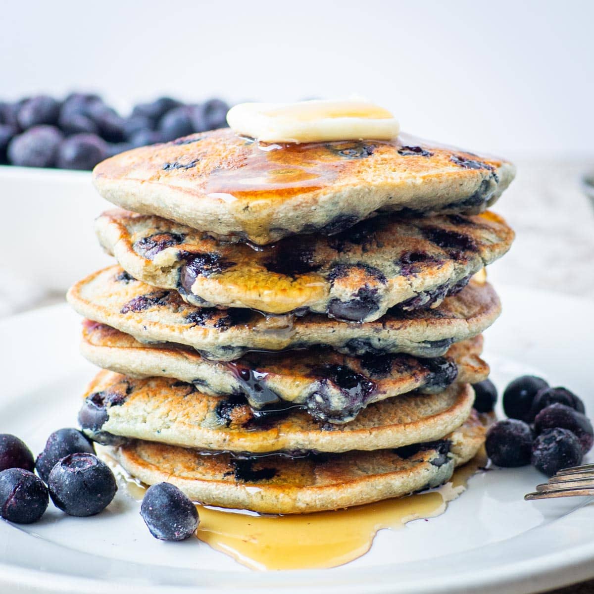 Blueberry Oatmeal Pancakes