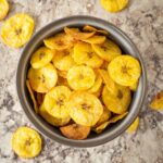 Plantain chips in a bowl.