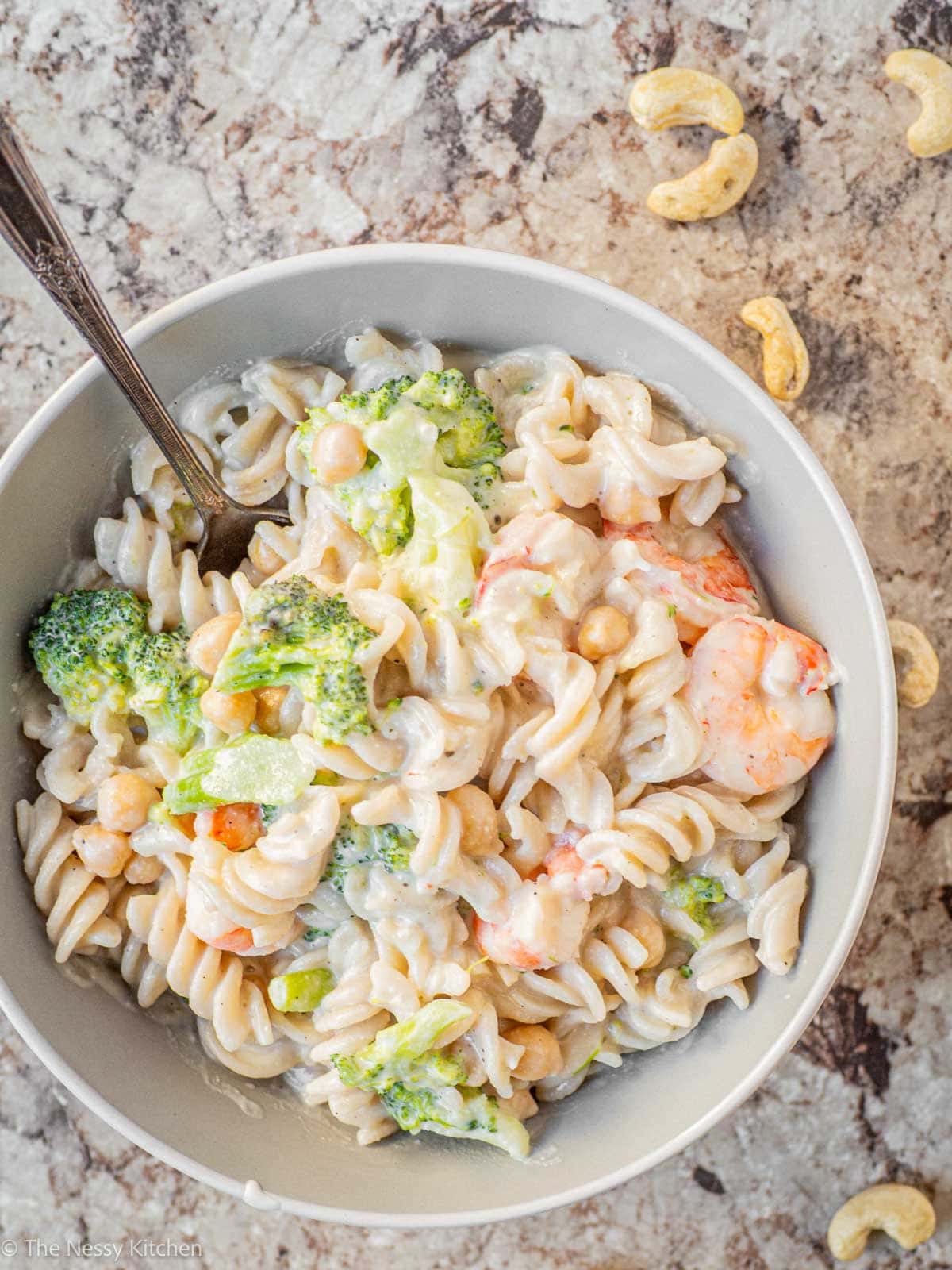 Pasta in a bowl.